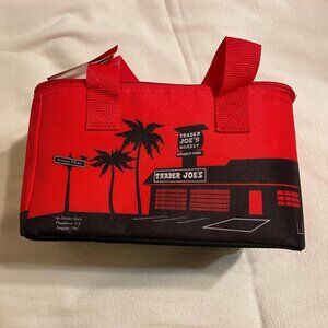 NEW - Trader Joe’s Mini Insulated Cooler Bag - Red